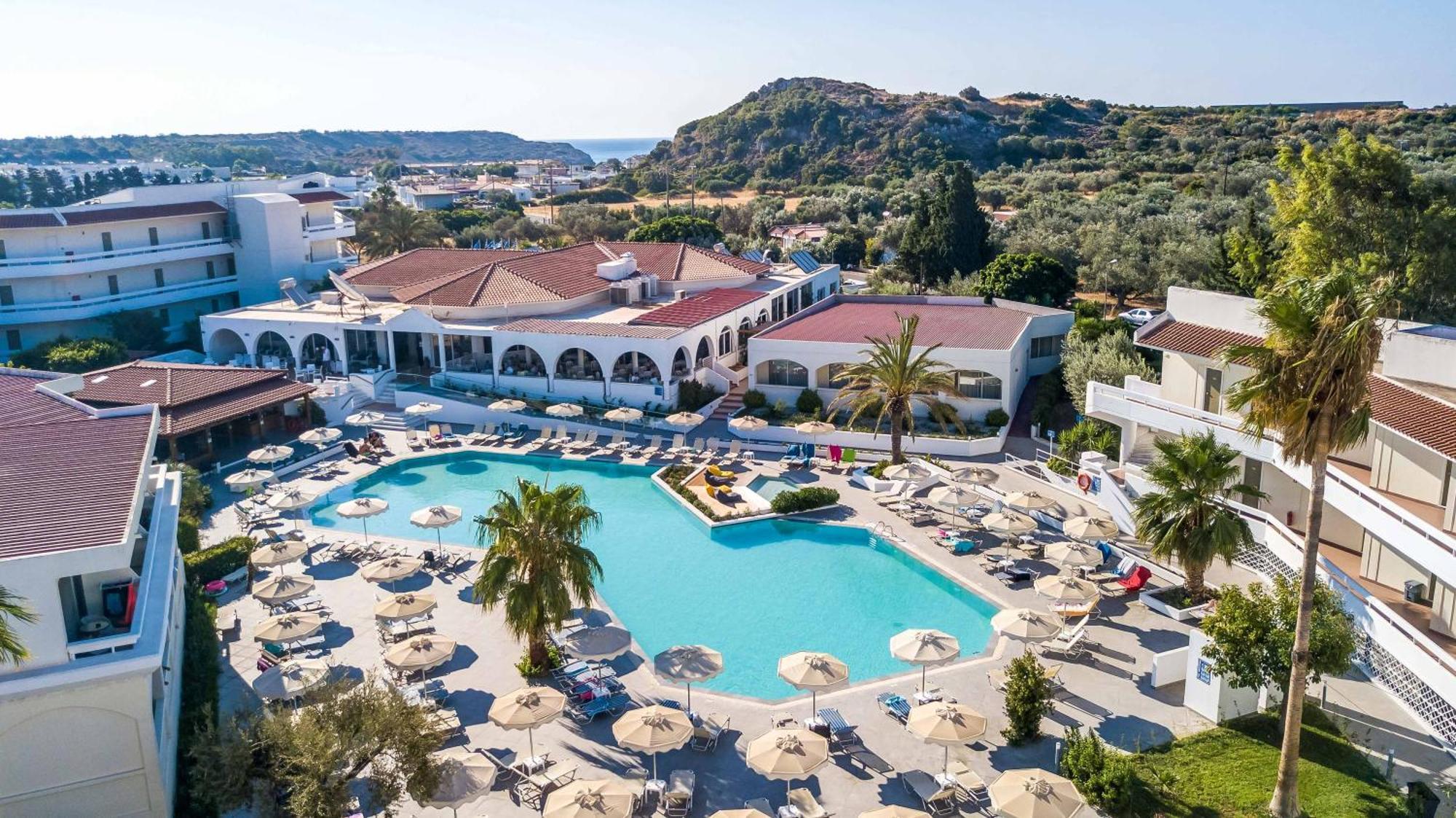 Hotel Niriides Beach Kolymbia Exterior foto